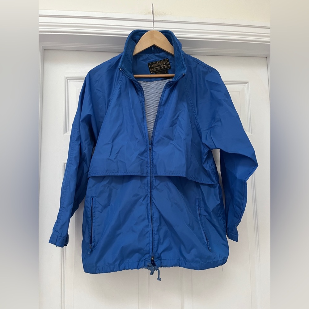 Eddie Bauer vintage Blue Windbreaker Jacket ladies medium